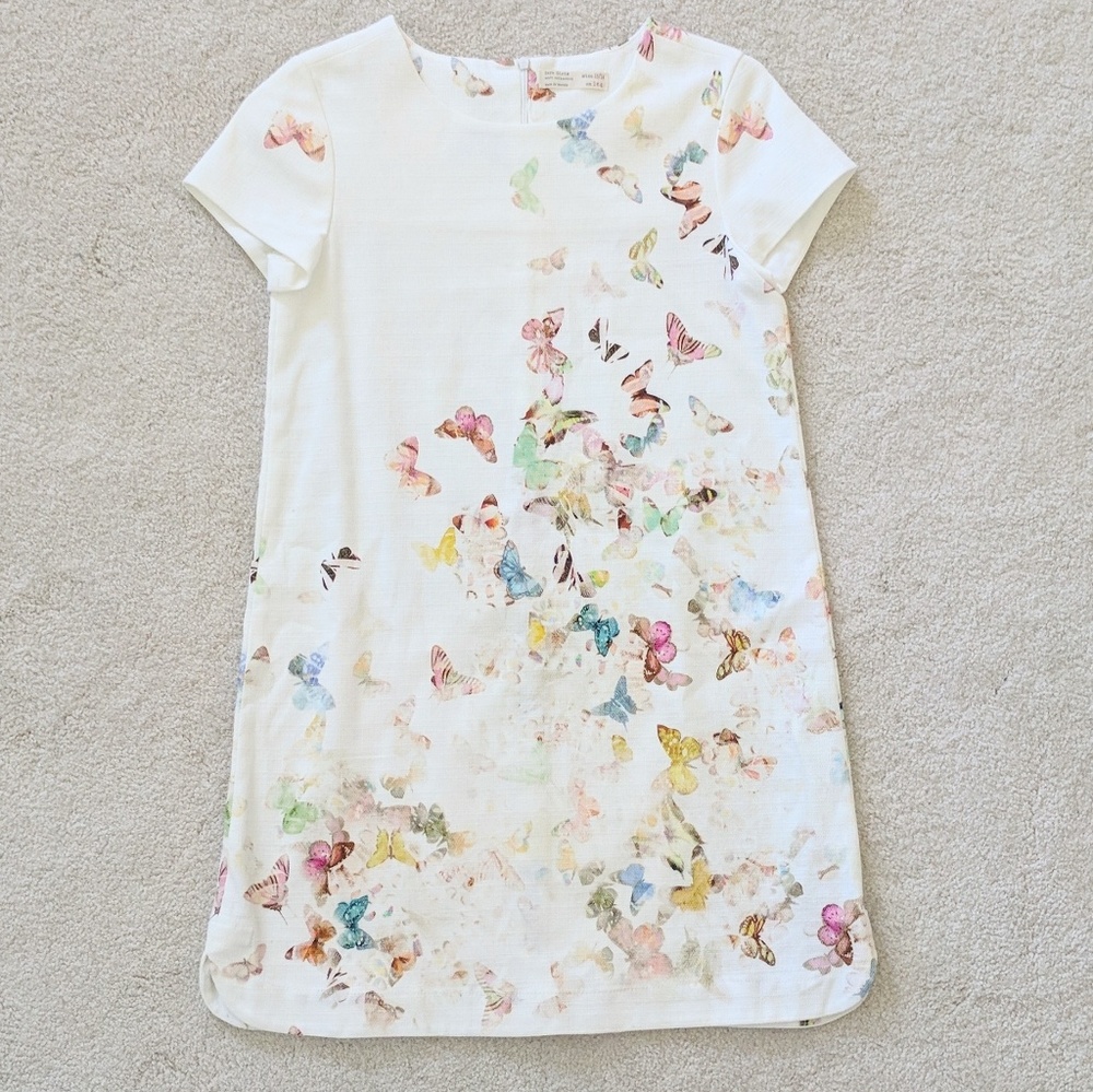 Zara girls butterfly print dress size xs